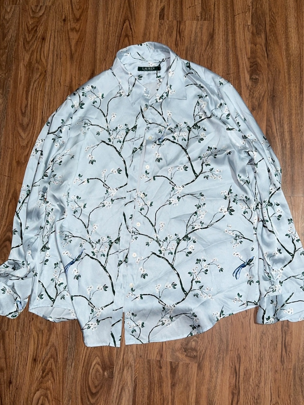 Lauren Ralph Lauren Jamelko Floral & Bird Blouse